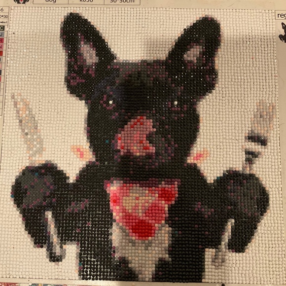 Unframed diamond art Let’eat!